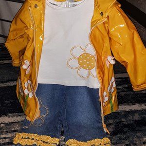 Young Hearts three piece raincoat set. 3 Toddler
